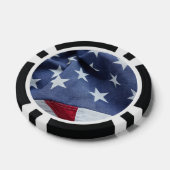 米国国旗のトランプのポーカーチップ ポーカーチップ (シングル)