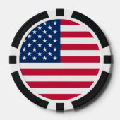 米国国旗のトランプのポーカーチップ ポーカーチップ (正面)