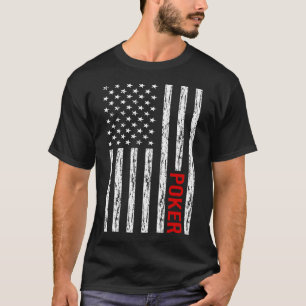 米国国旗のトランプのポーカー Tシャツ