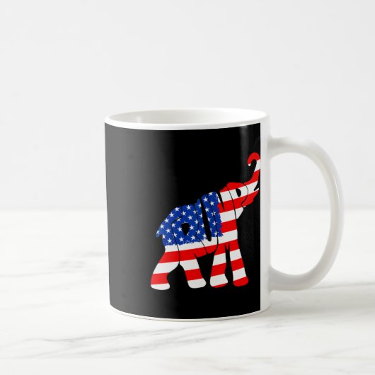 米国国旗のトランプ コーヒーマグカップ (右)