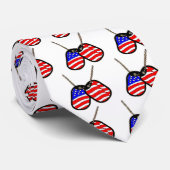 米国国旗のドッグタグ ネクタイ (ロール)