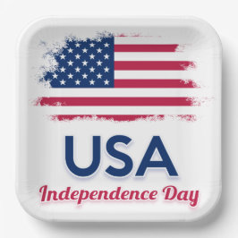 米国国旗のナプキン ペーパープレート