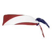 米国国旗のネクタイのヘッドバンド – 愛国的スタイリッシュで タイヘッドバンド (回転90)