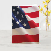 米国国旗のノートカード カード (黄色い花)