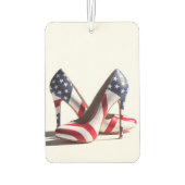 米国国旗のハイヒール カーエアーフレッシュナー (裏面)