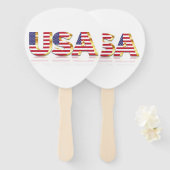 米国国旗のハンドファン愛国心のあるアメリカ ハンドファン (正面&裏面)