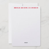 米国国旗のハート シーズンカード (裏面)