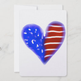 米国国旗のハート シーズンカード