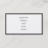 米国国旗のハート 名刺 (裏面)