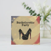 米国国旗のバチェロレッテ 招待状 (スタンド正面)