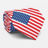 米国国旗のパターン ネクタイ (ロール)