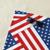 米国国旗のパターン ビーチタオル (インサイチュ)