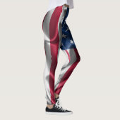 米国国旗のパターン レギンス (右)