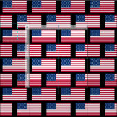 米国国旗のパターンUSAバナー ファブリック (タイル)