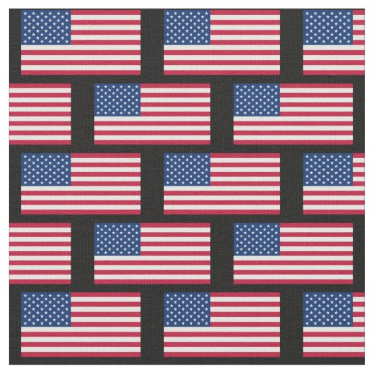 米国国旗のパターンUSAバナー ファブリック (クローズアップ)