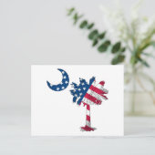 米国国旗のパルメット ポストカード (スタンド正面)