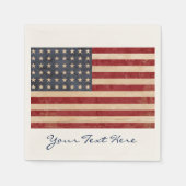米国国旗のパーティーナプキン スタンダードカクテルナプキン (正面)