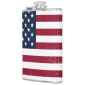 米国国旗のビニ包まれたー8オズフラスコ フラスク (左)