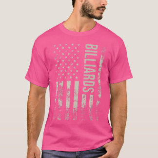 米国国旗のビリヤード Tシャツ