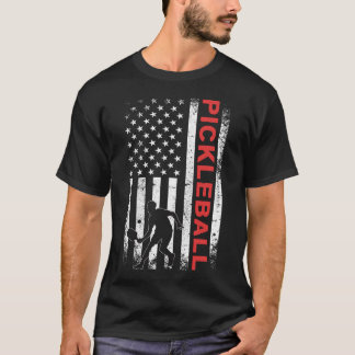米国国旗のピックボール Tシャツ