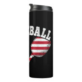 米国国旗のピックルボール選手ヴィンテージピックルボールラブ タンブラー (回転右)