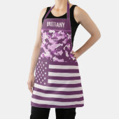米国国旗のピンク迷彩柄カスタム エプロン (インサイチュ)