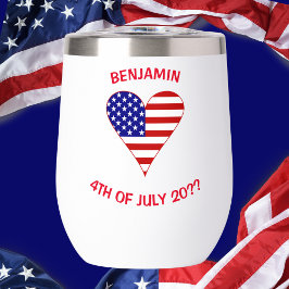 米国国旗のファンキーハート