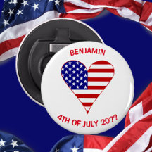 米国国旗のファンキーハート