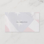 米国国旗のフェードテンプレート 名刺 (裏面)