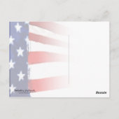 米国国旗のフォトフレームはがき ポストカード (裏面)