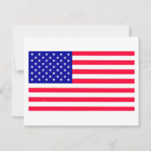 米国国旗のフラットノートカード ノートカード (正面)