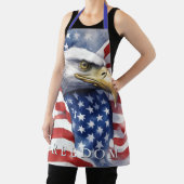 米国国旗のフリーダムやる気を起こさせるイーグル エプロン (インサイチュ)