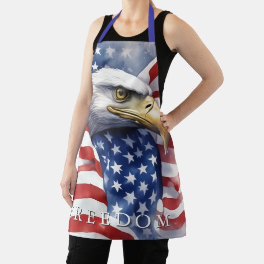 米国国旗のフリーダムやる気を起こさせるイーグル エプロン (インサイチュ)