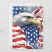 米国国旗のフリーダムやる気を起こさせるイーグル シーズンカード (正面)