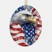 米国国旗のフリーダムやる気を起こさせるイーグル セラミックオーナメント (右)