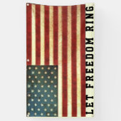 米国国旗のフリーダムバナー 横断幕 (縦)