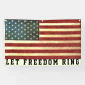 米国国旗のフリーダムバナー 横断幕 (横)