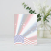 米国国旗のプライドの輝き ポストカード (スタンド正面)