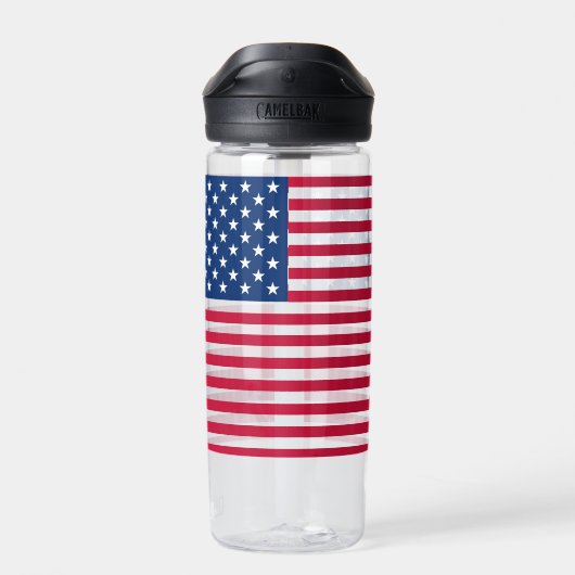 米国国旗のプライドデザイン-76353 ウォーターボトル (背面)
