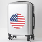 米国国旗のプライドデザイン-76353 シール (スーツケース)
