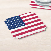 米国国旗のプライドデザイン-76353 ペーパーコースター (アングル)