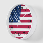 米国国旗のプライドデザイン-76353 壁時計 (傾斜)