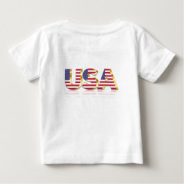 米国国旗のベビーTシャツ ベビーTシャツ
