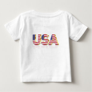 米国国旗のベビーTシャツ ベビーTシャツ