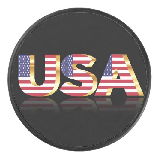 米国国旗のホッケーパック アイスホッケーパック (正面)