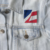 米国国旗のボタン 缶バッジ (インサイチュ)