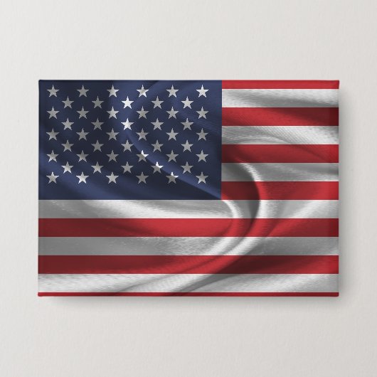 米国国旗のボタン 缶バッジ (正面)