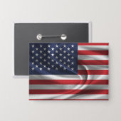 米国国旗のボタン 缶バッジ (正面/裏面)