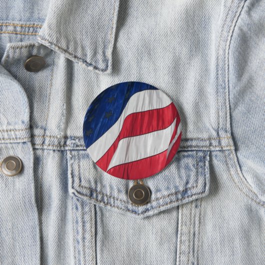 米国国旗のボタン 缶バッジ (インサイチュ)