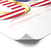 米国国旗のポスター米国 ポスター (角)